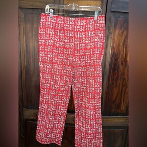 Harold's Red and White Floral Pants‎